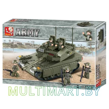 Конструктор Sluban M38-B0305 Танк Меркава (344 детали)